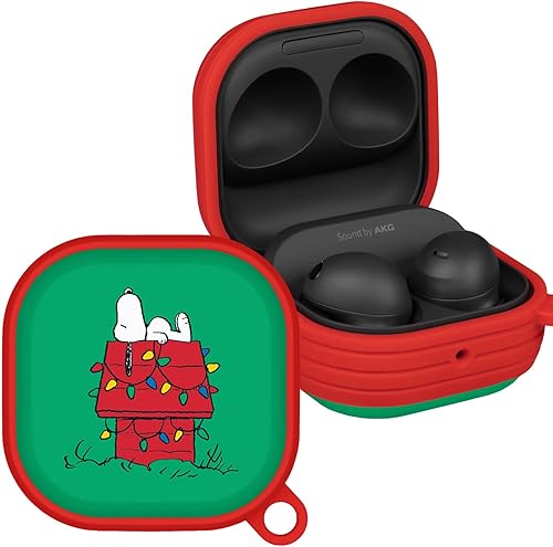 Miniatura 1 de AFFINITY BANDS Peanuts Christmas HDX - Carcasa compatible con Samsung Galaxy Buds Pro (Snoopy Xmas)
