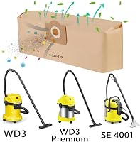 FINEVERNEK WD3 porszívó szűrőzsák 5db Kärcher 6.959-130.0 kompatibilis 2