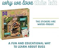 Vista 2 de Craft-Tastic - Make A Bug Hotel - Kit de manualidades de naturaleza de bricolaje - No necesita herramientas - Decora tu hotel con calcomanías - A