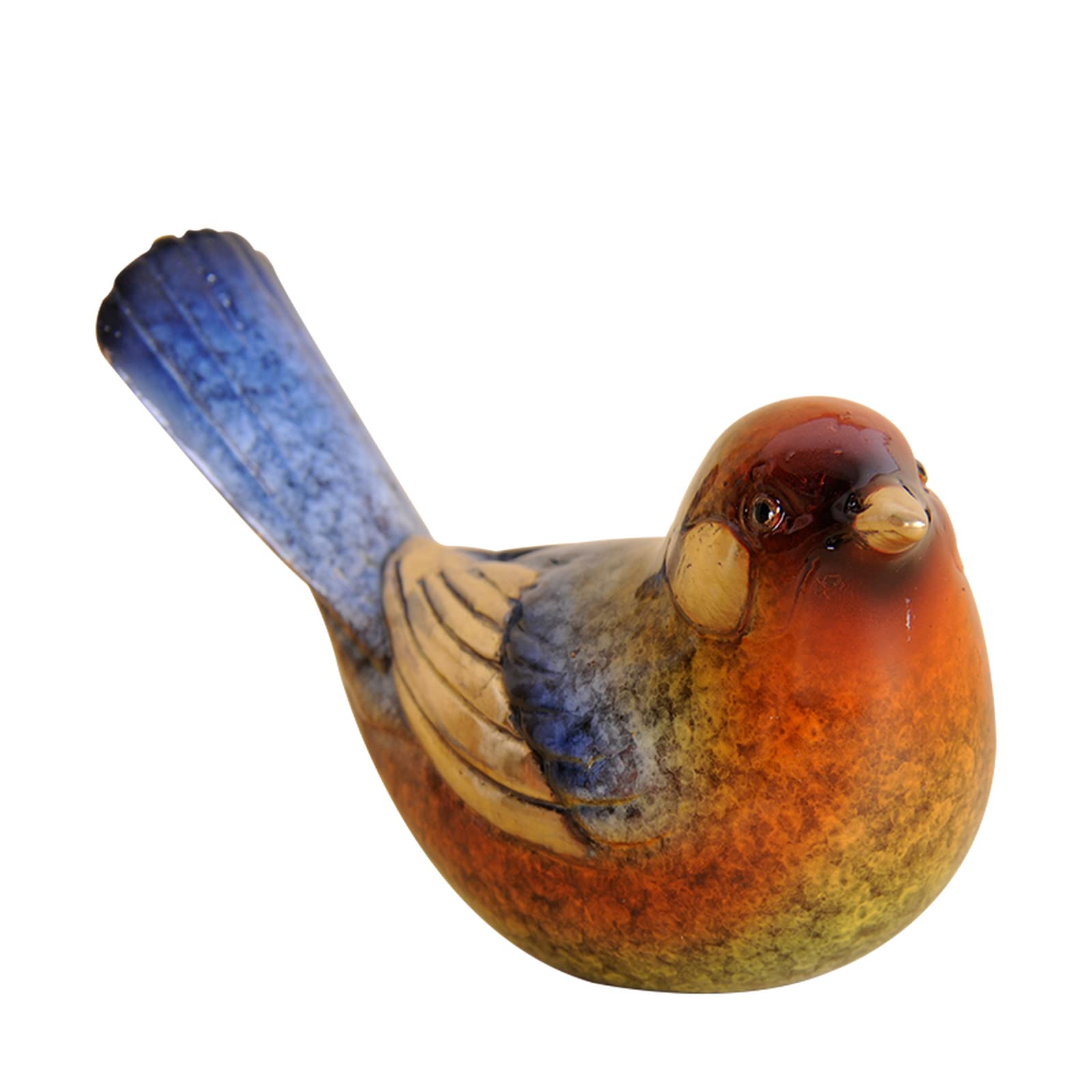 NGDFGR Brass Realistic Colorful Bird Sculpture,Animal Magpie Statue Model Crafts Desktop Small Ornament Home Tea Table Sand Table Study Decor Accessories Paperweight