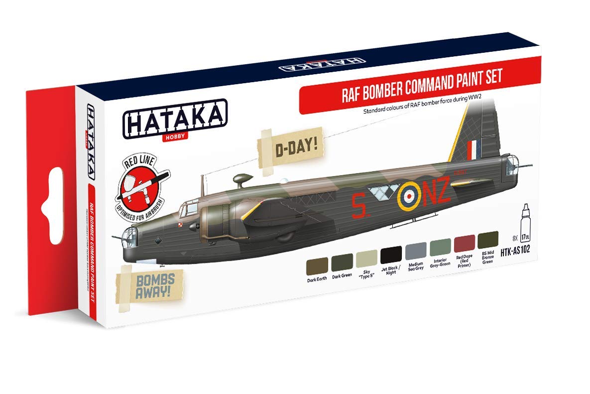 Hataka HTKAS102 8 x 17ml - Acrylic Paint Set - RAF Bomber Command