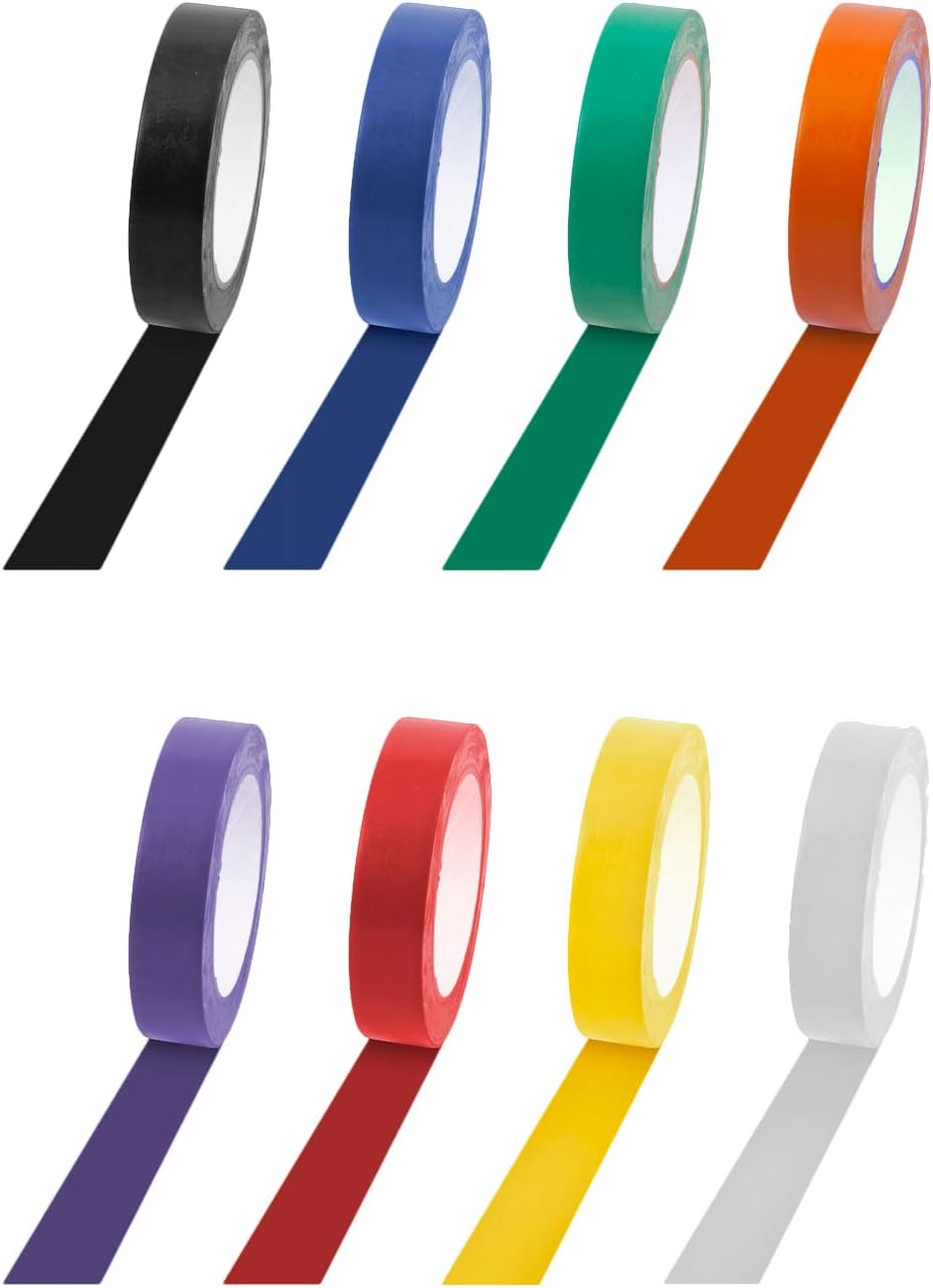 Champion Sports Floor Marking Vinyl Tape for Athletics and Social Distancing - Multiple Colors and Lengths