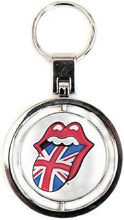 Rolling Stones Premium Keychain: UK & US Tongues - -