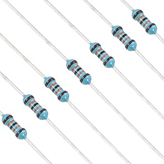YOKIVE 100pcs 130K Ohm Resistor, 1/4W (0.25W) Metal Film Fixed Resistor, Tolerance +/-1% Resistors, ROHS Certificated