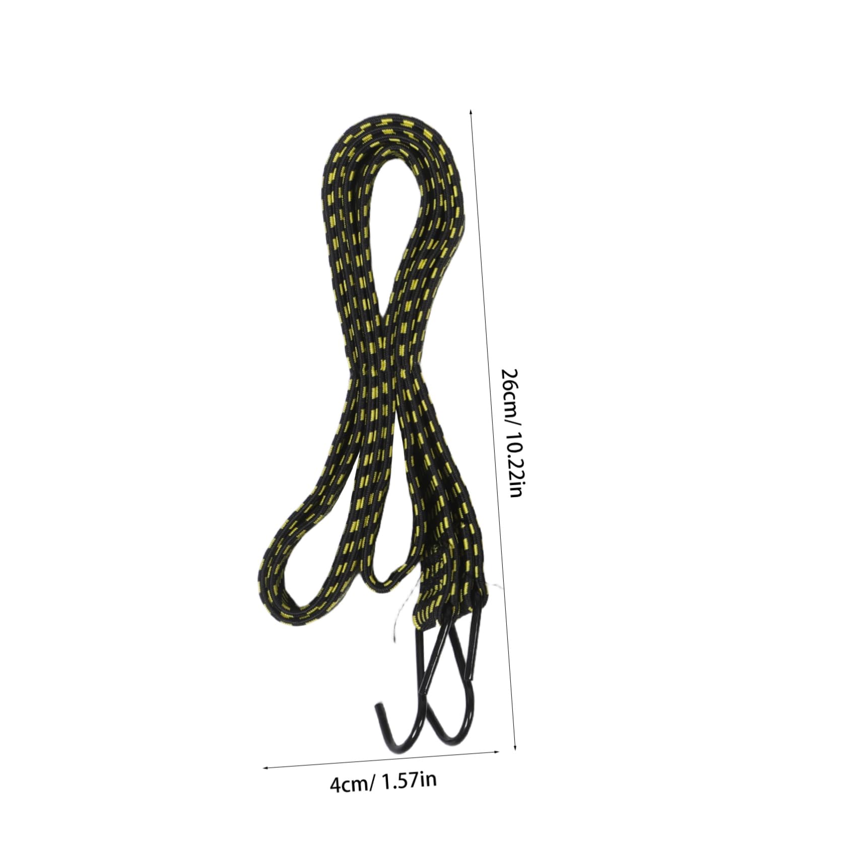 Mikikit 5pcs Elastic Tie Rope with Hook Luggage Tie Down Straps with Hook Motorcycle Bungee Straps Cargo Elastic Tie Down Ropes Tarps Tie Down Cords Tent Bungee Ropes Polypropylene Yarn