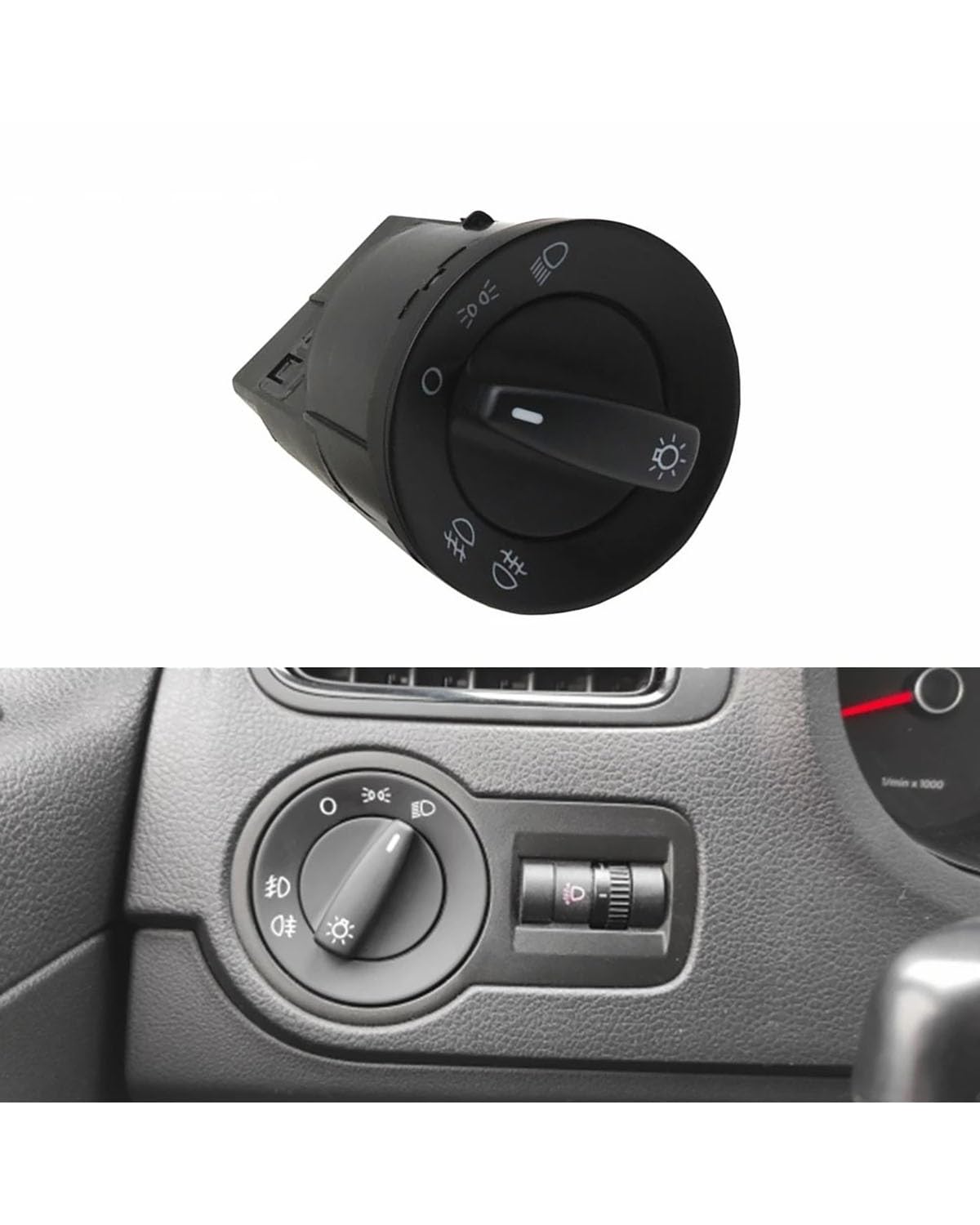 Auto Scheinwerfer Kopf Lampe Schalter Für Skoda Für Fabia Für Octavia 1996-2014 Scheinwerfer Nebel Lampe Schalter Knopf 5Jd941531
