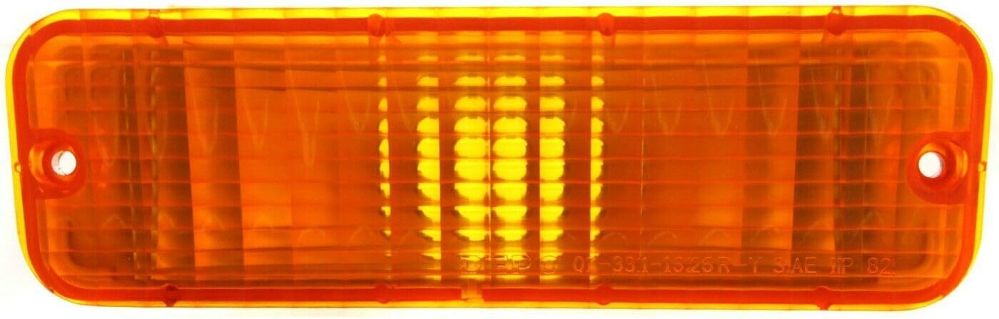 Signal Light Assembly 2pcs Left Right Amber Turn Lamp for Ford Ranger 1983-1988 Plastic Lens without Bulbs Signal Light FO2520103 E3TZ13201A