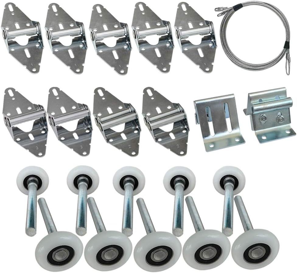 Surpass Garage Door Roller/Hinge/Top Bracket/Wire Rope (for 7' Height Doors)