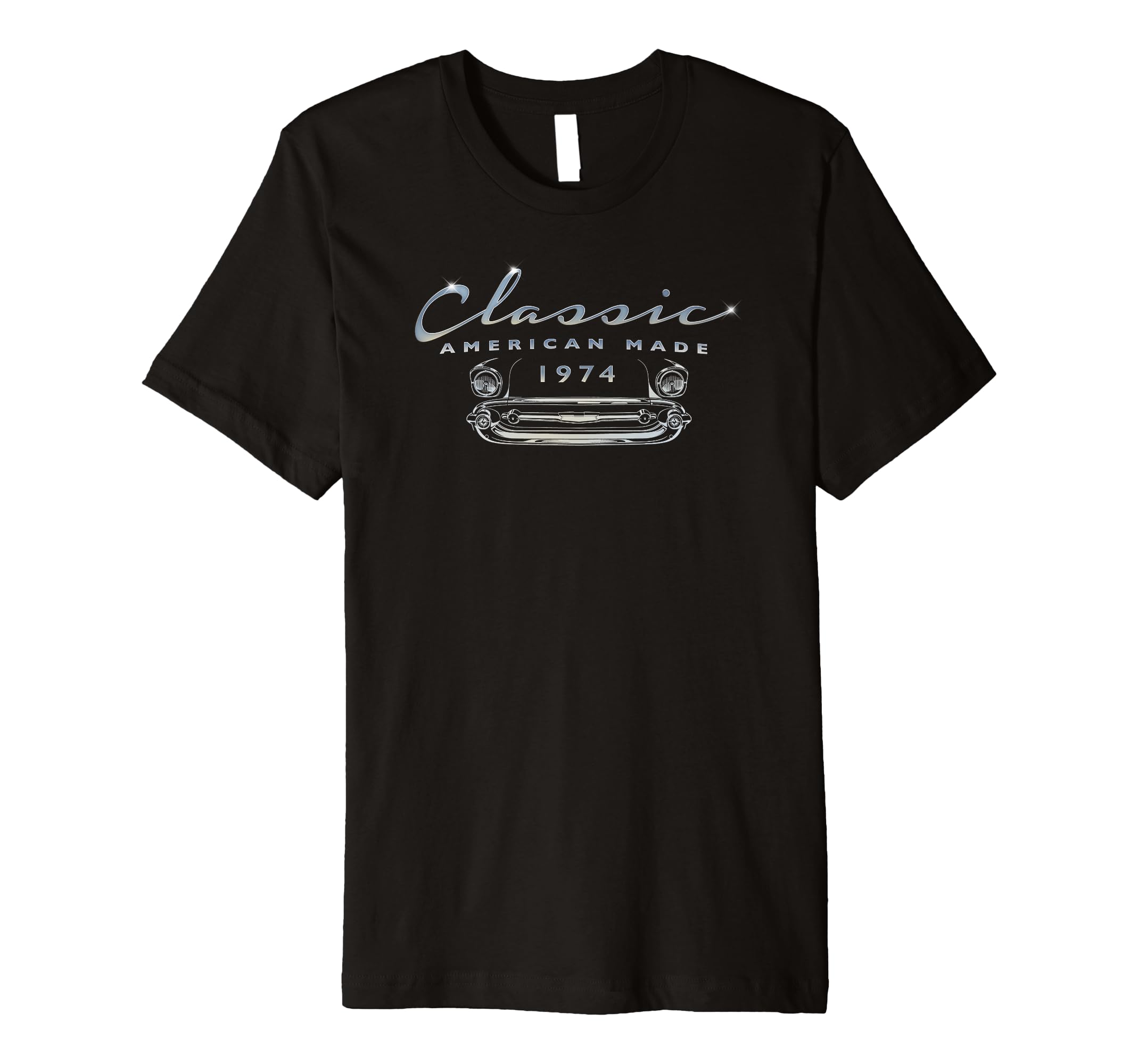 Vintage Classic Car Born In 1974 Antique 49th Birthday Auto Premium T-Shirt
