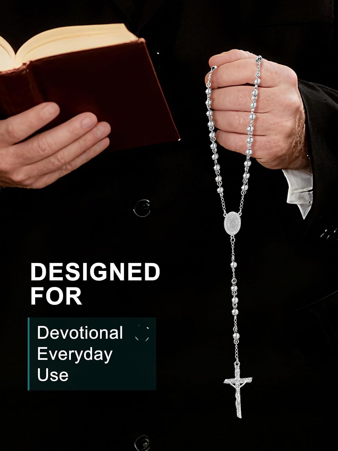 Supcare Rosary for Men Women Catholic Necklace Rosary Beads,Customized (with Gift Packing)