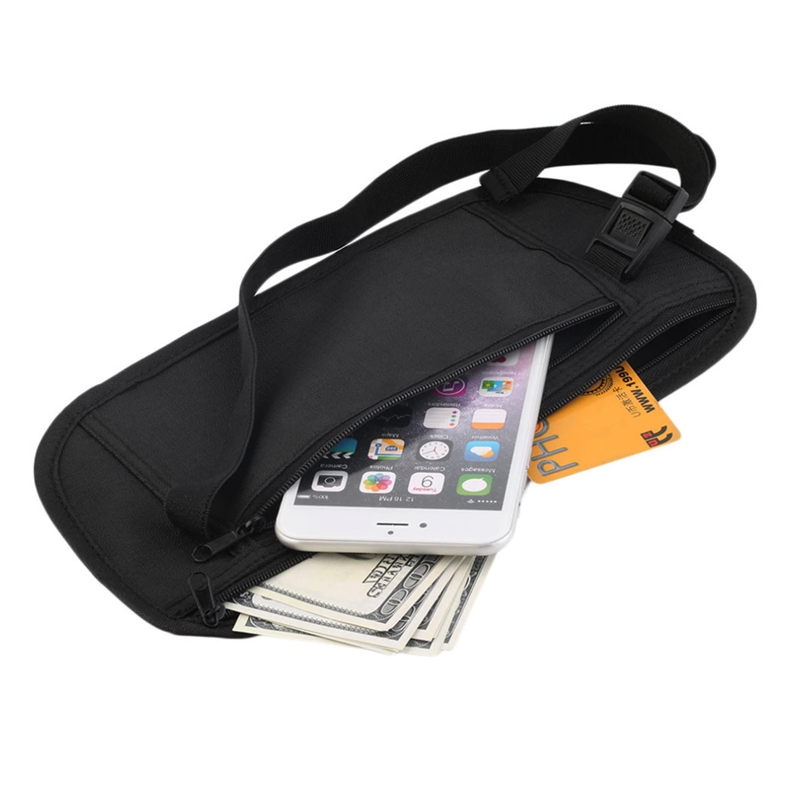 Unsichtbare Reise Taille Packs Beutel for Passgeldgürtelbeutel versteckte Sicherheitsbrieftasche Geschenkbeutel Brust Pack Geld Taillenbeutel