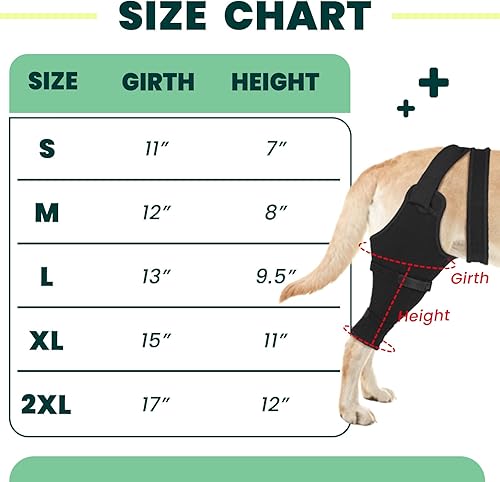 Miniatura 5 de Funda para pierna trasera para perro para evitar lamidas, material transpirable, ajustable, duradero, funda única para recuperación de heridas en la