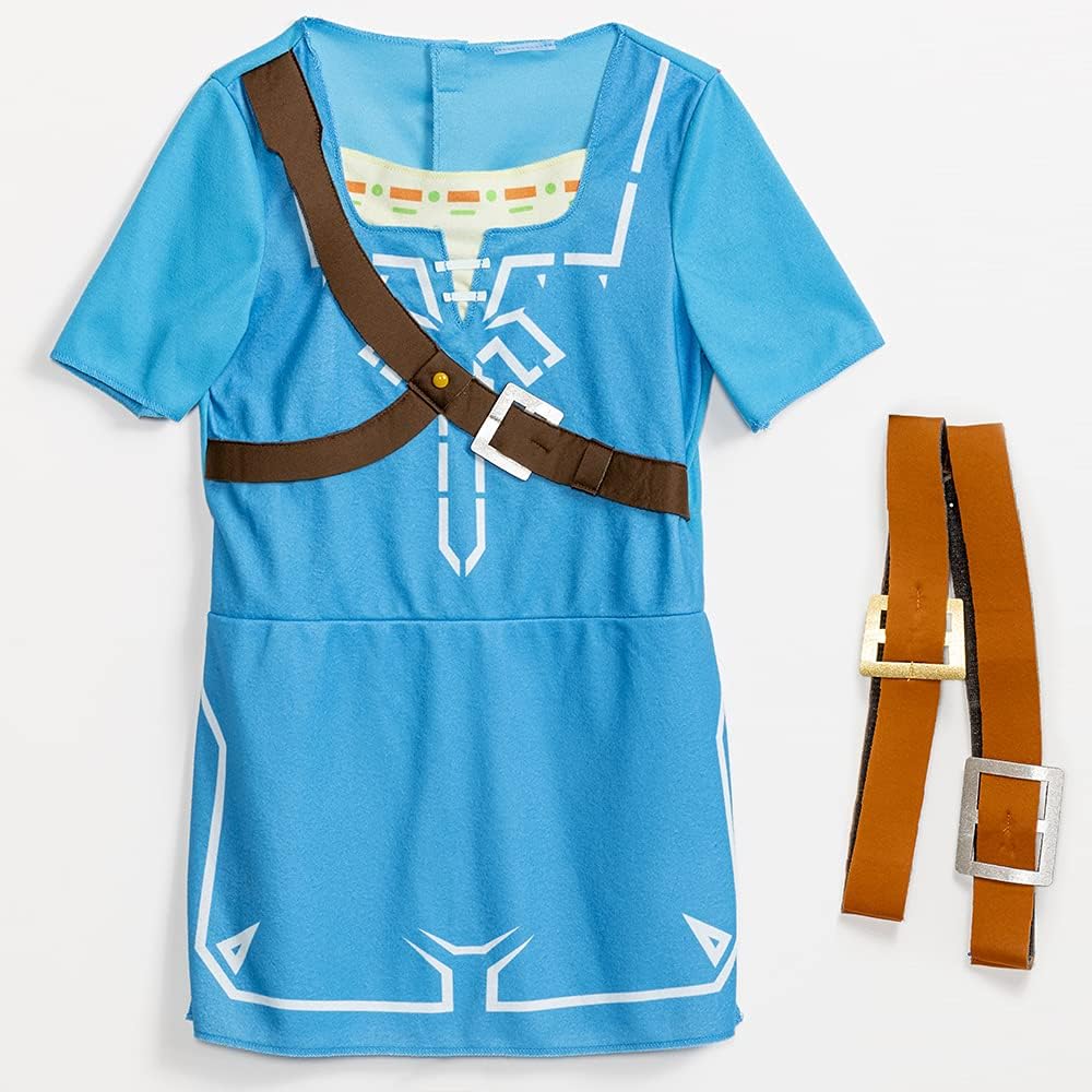 Disguise Link Costume for Kids, Official Zelda Breath of the Wild Costume, Classic Child Size Large (10-12)