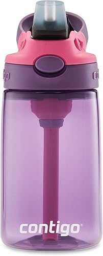 Miniatura 9 de Contigo Botella de agua para niños con popote automático rediseñado 14 onzas perezoso Blue Corn &amp; Licorice, Eggplant &amp; Licorice, Juniper &amp; Licorice,