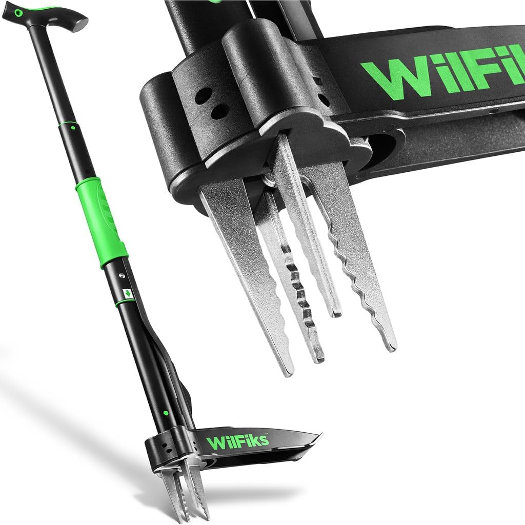 WilFiks Weed Puller Tool with Long Adjustable Handle