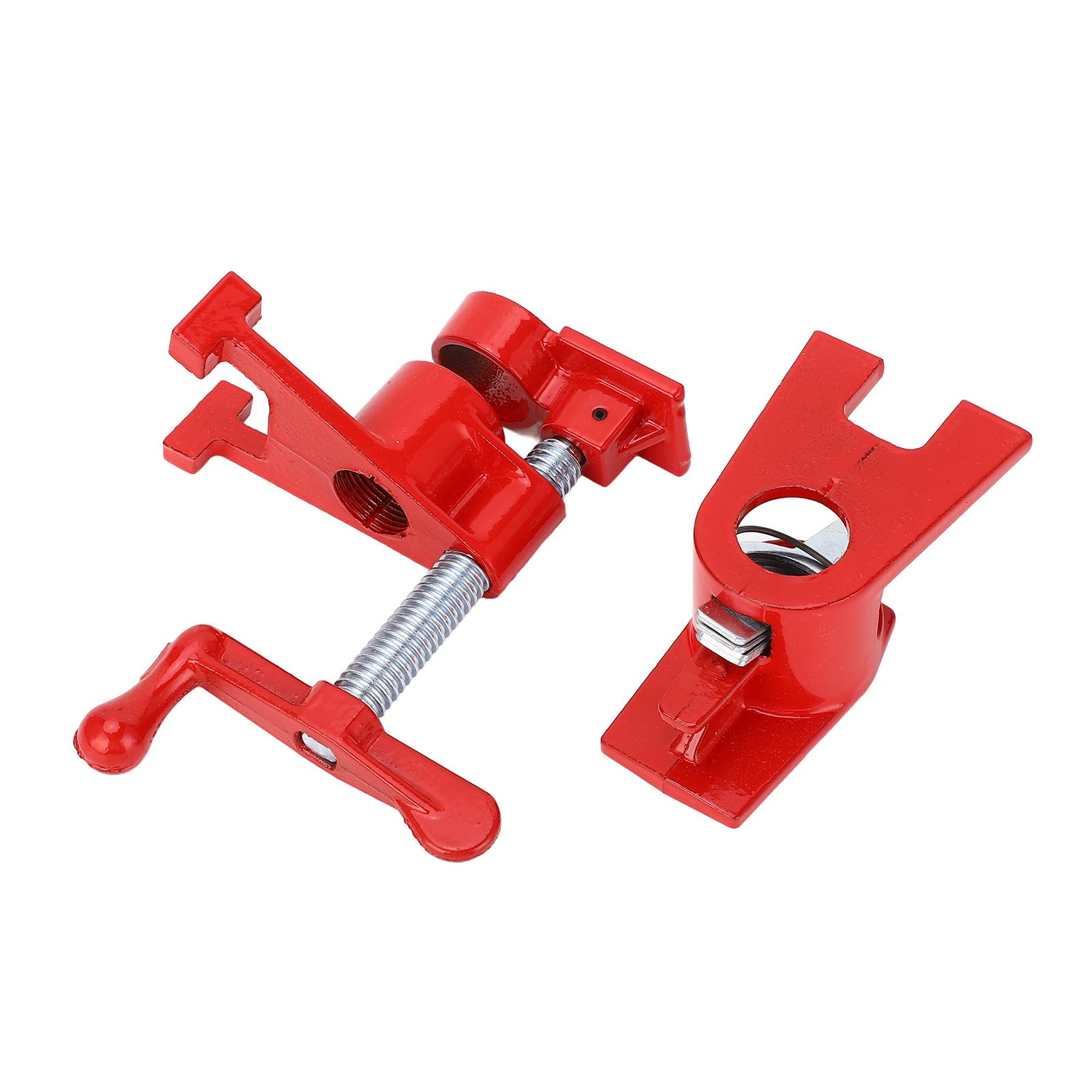 Generic Juego de 4 Abrazaderas de Tubo Versátiles Resistentes para Proyectos de Artesanía en Madera Hierro Maleable Ajustable de 3/4 Pulgadas
