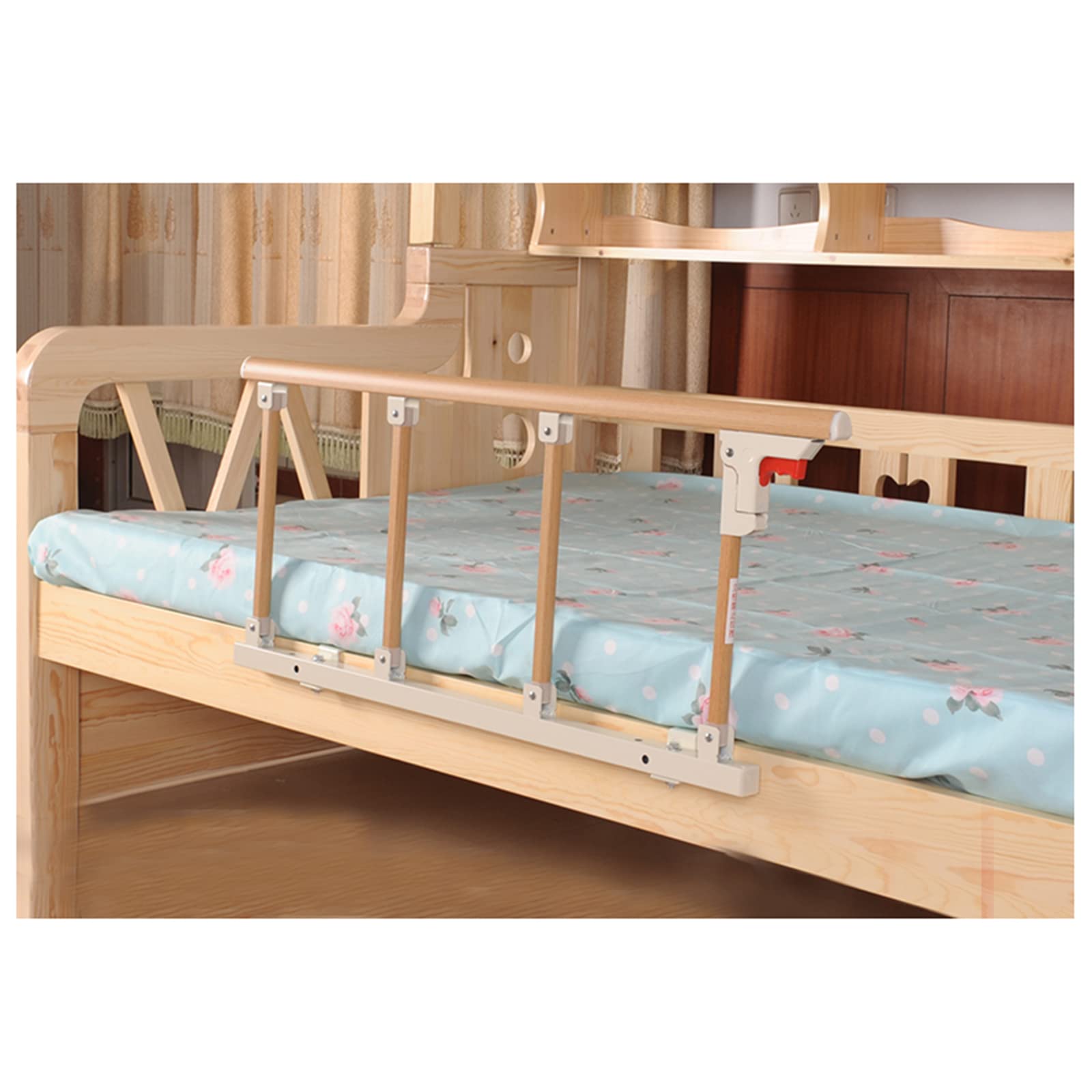 Barandilla de Cama aleación Aluminio | Barandilla de cama plegable multicolor de varios tamaños: manija de asistencia for adultos mayores(B,95cmx40cm/37.40x15.74in)