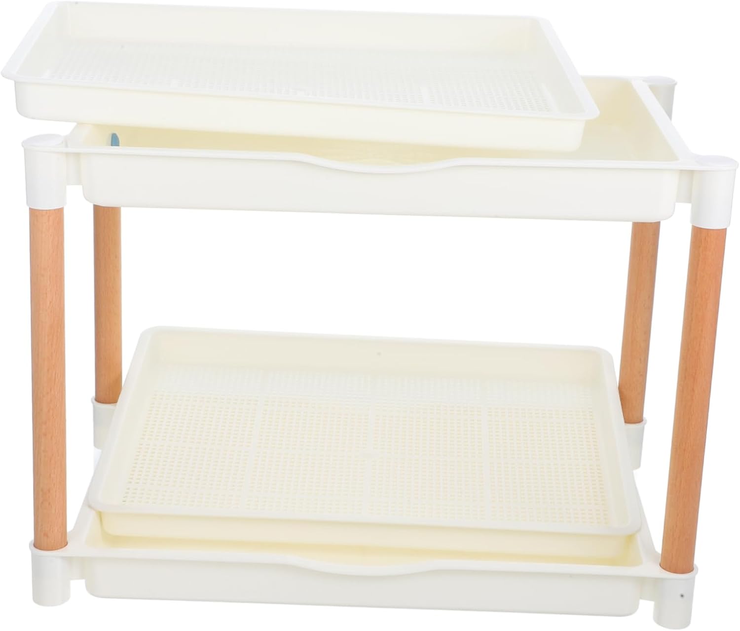 BESPORTBLE Stainless Seed Tray Plant Germination Mesh Hole Growing Tray Sprouting Kit for Indoor Garden