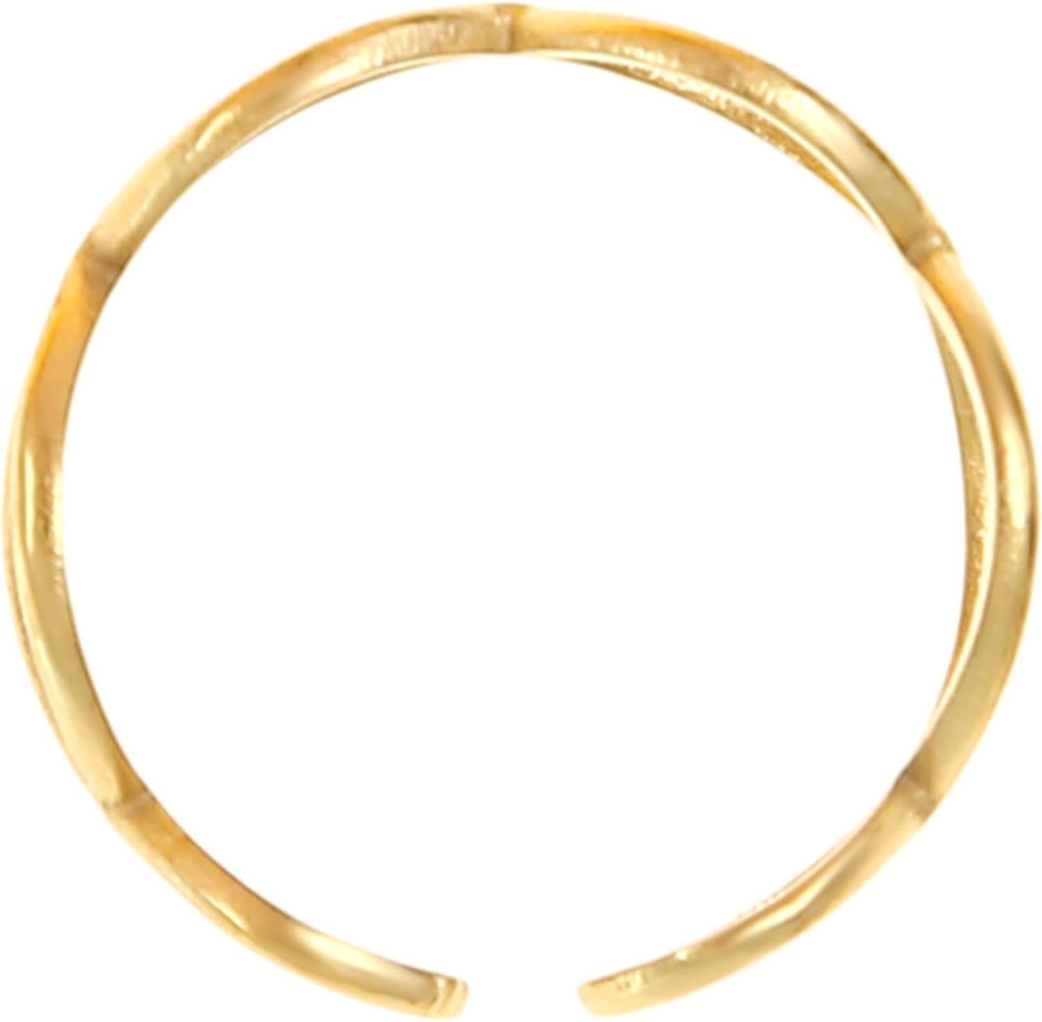 Made by Nami Stainless Steel Gold Adjustable Rings for Women Stackable Chunky Gold Rings for Women - Image 5