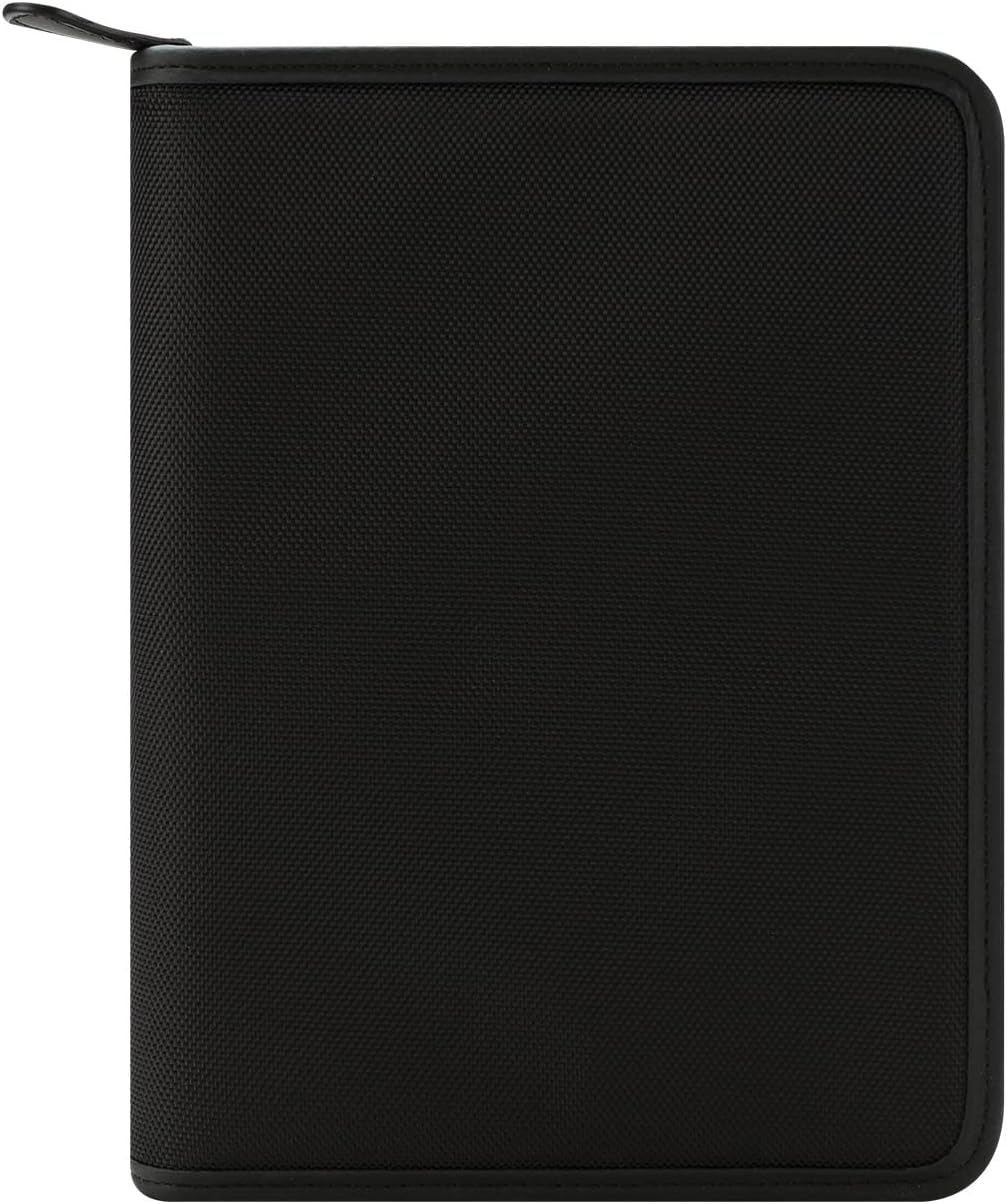 FranklinCovey - Oakley Ring-Bound Binder for FranklinCovey Planners | Nylon with Zipper Closure (Classic, Black)