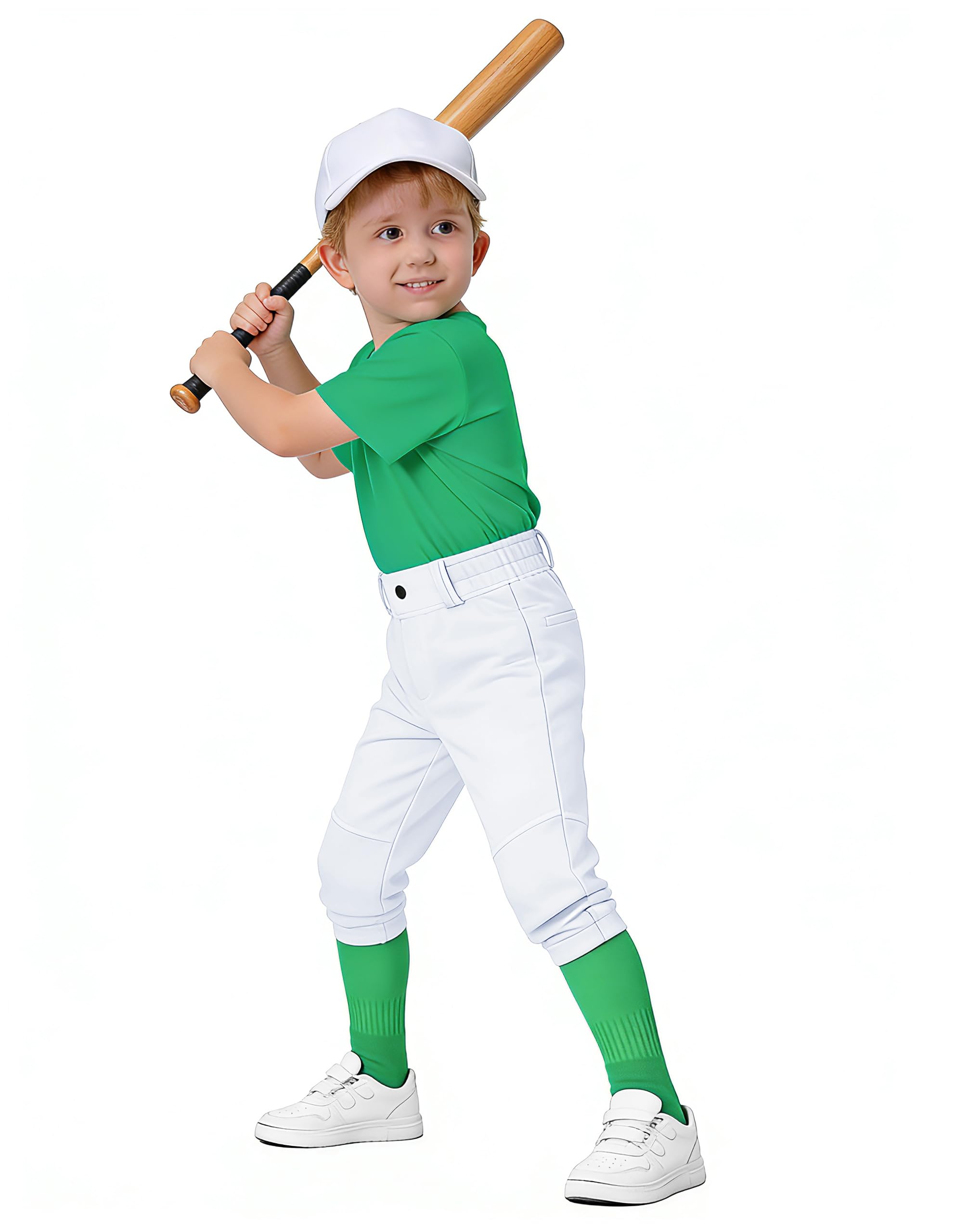 2T-16Y Toddler Youth Boys Baseball Pants - Kids Little Grils Tee Ball Softball Knicker Pants with Belt Loops