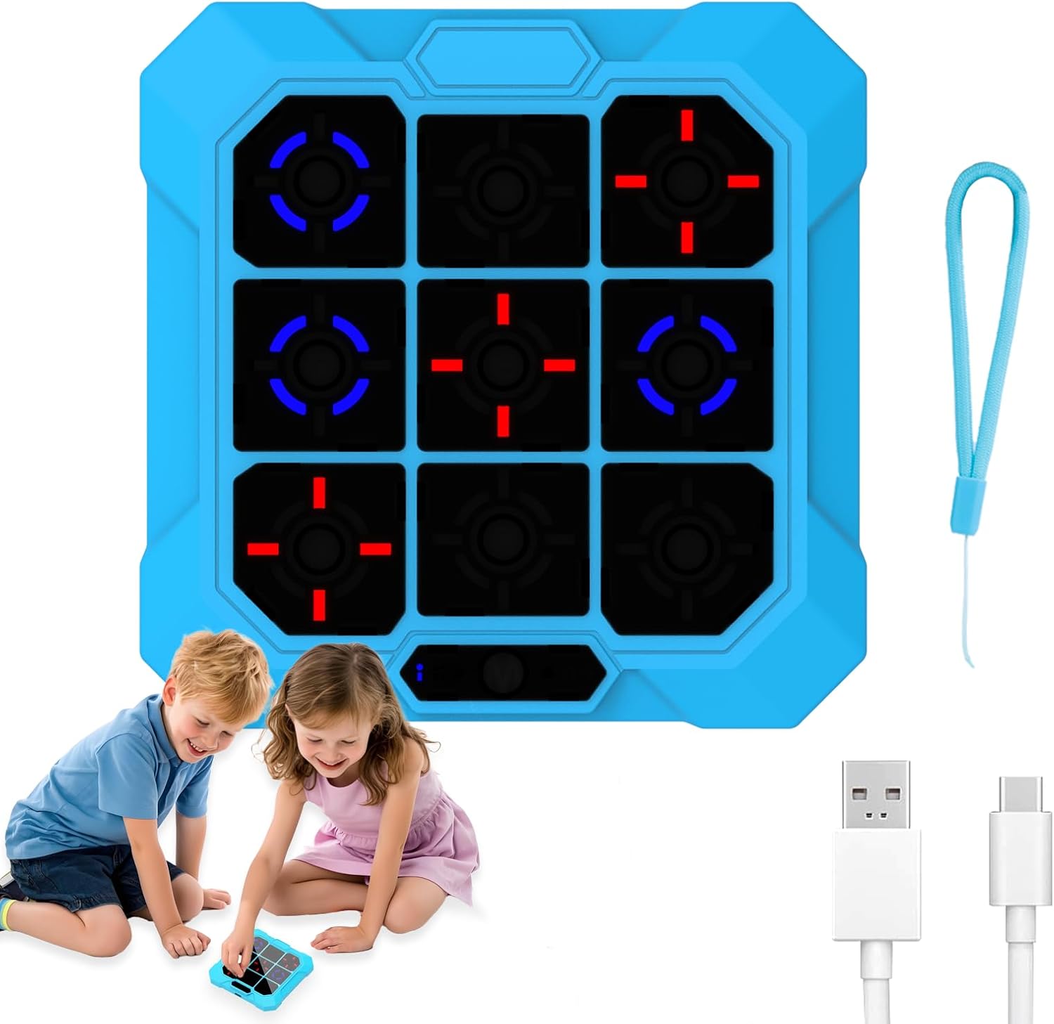 COUOMOXA for tic tac Toe Game: Upgraded 6-in-1 Sensory Toy with Mute - Electronic Portable Console Game Kids and Adults Age 6-12 Years Old Travel - Birthday Gift for Boys Girls