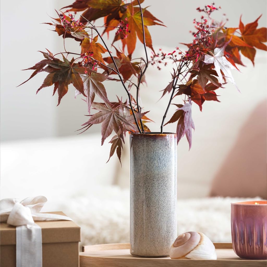 Lave Home Cylinder vase, 7.5 x 7.5 x 20 cm, Beige