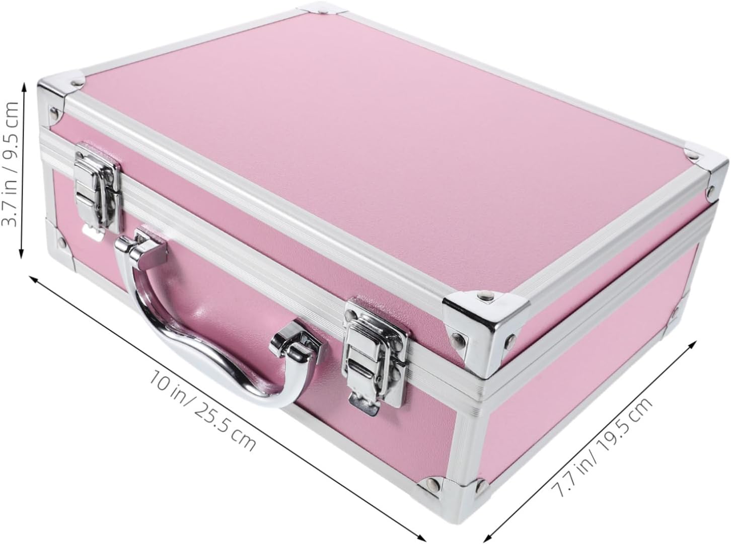 Multi-Functional Aluminum Alloy Tool Box Handle Portable Makeup Case Medical Supply Organizer Travel-Friendly Storage Chest for Cosmetics and Tools