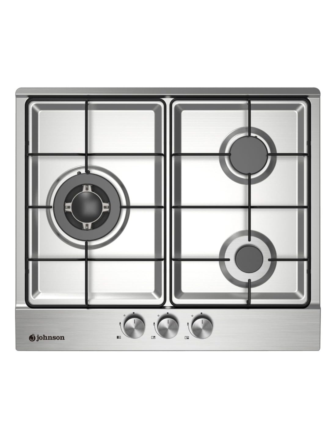 Table de cuisson à gaz 60 cm 3 feux pour grands récipients