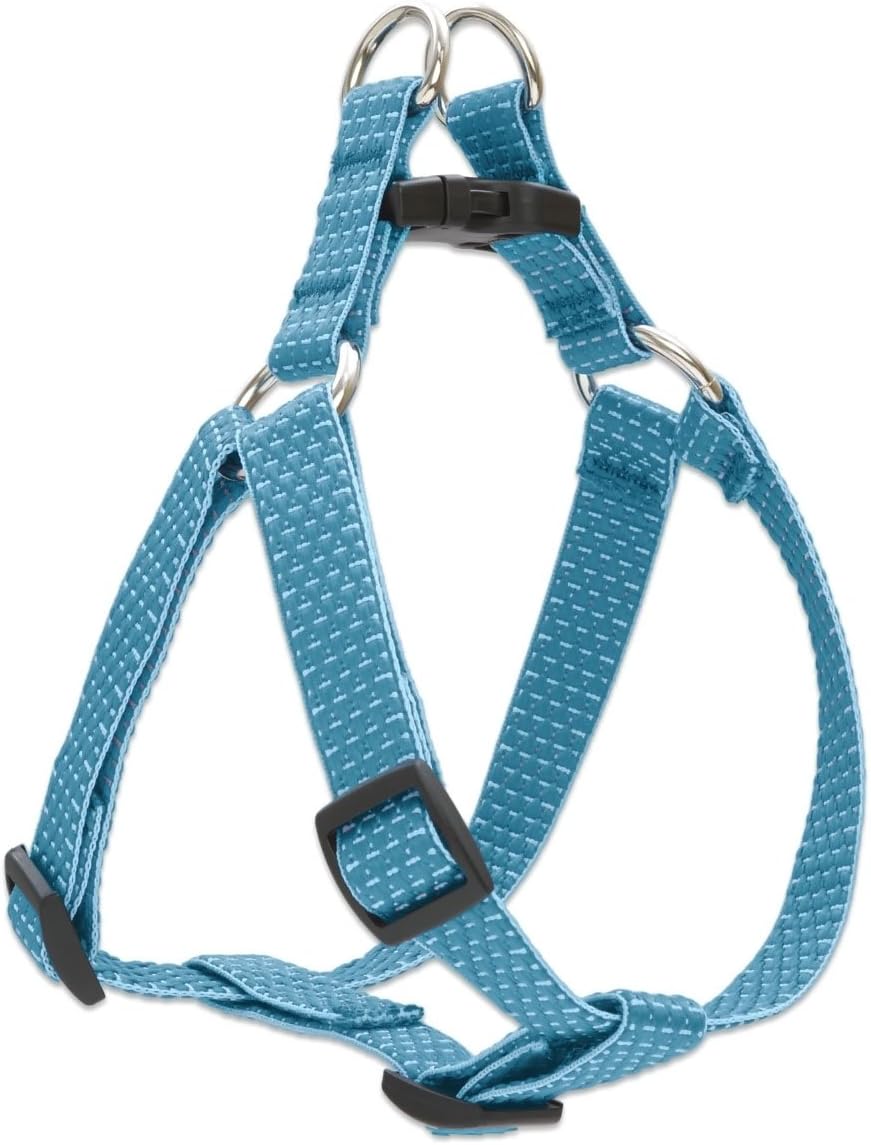 LupinePet Eco 3/4" Tropical Sea 20-30" Step In Harness for Medium Dogs
