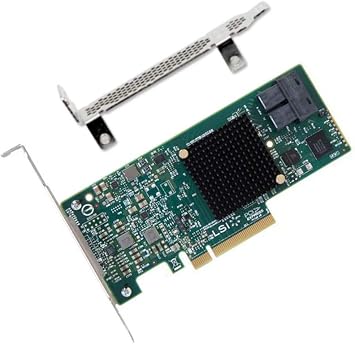 SAS9300-8i HBA PCI-E 3.0 Dard Drive Expansion Card 8-Port Sata/SAS NAS Card for LSI SAS3008 12Gb/s Host Bus Adapter 9300-8i with Low Profile Bracket