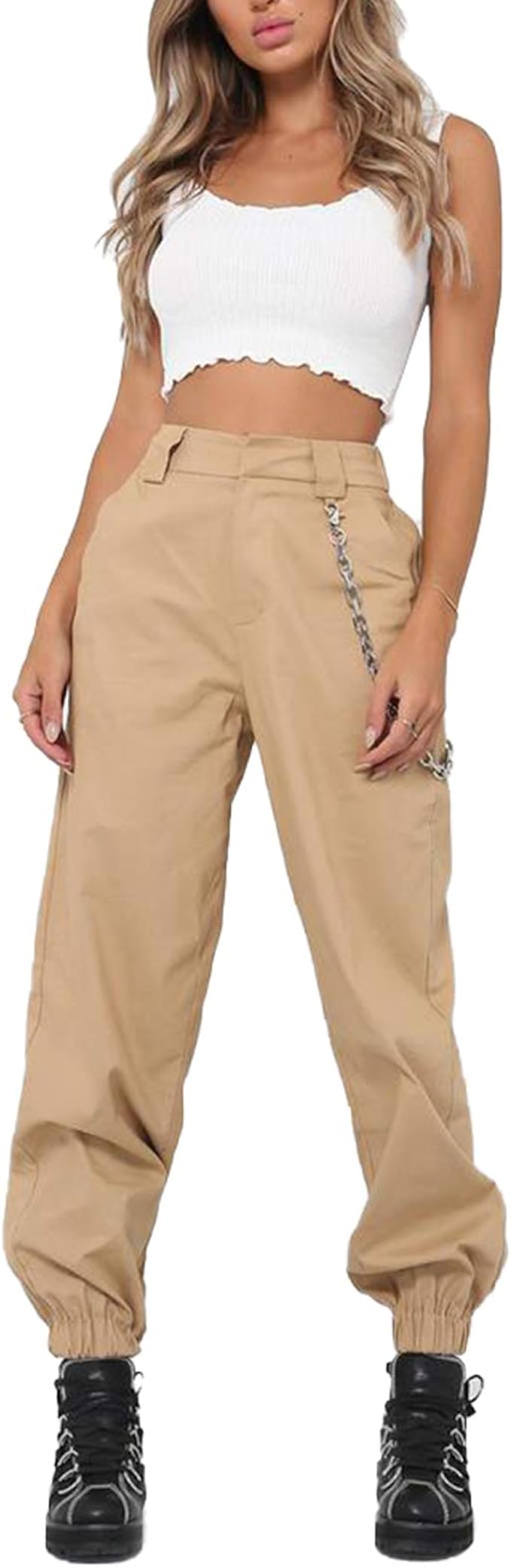 Loalirando Pantaloni Largo Donna Hip-Hop Casuali delle Donne Pantaloni Cargo  Ragazza Moda Leggins da Danza Allentata di Sport Harem Jogging Trekking :  Amazon.it: Abbigliamento