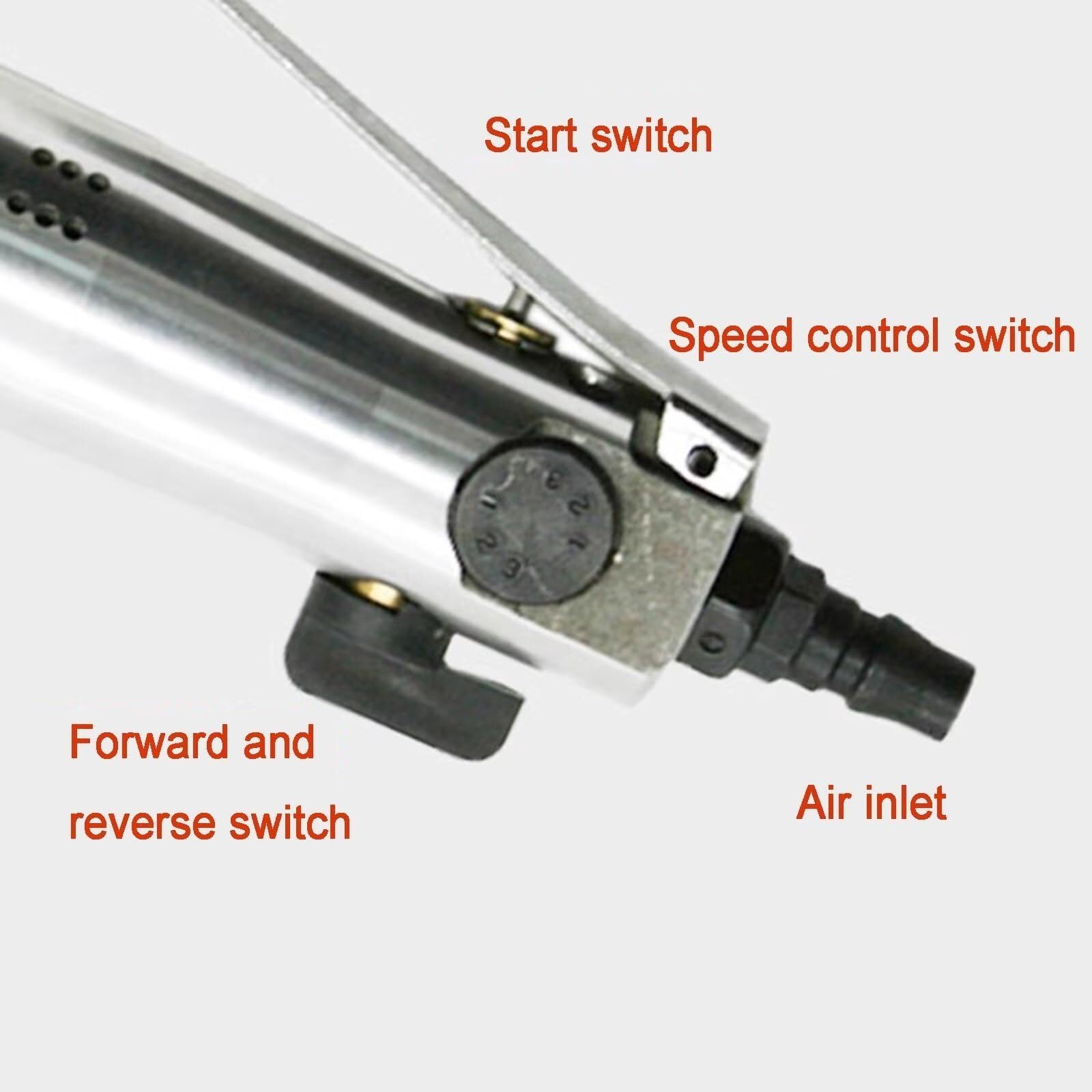 Tappatrice pneumatica, sigillante per tappi di bottiglia da 10-50 mm, 6 teste di tappatura, 2600 giri/min, ingresso aria da 1/4", per bottiglie di plastica e vetro