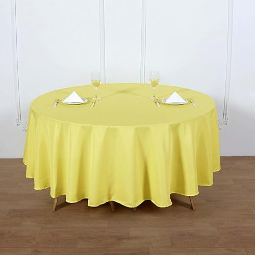 Miniatura 42 de Efavormart - Mantel redondo de poliéster de 90 pulgadas para cocina, comedor, catering, boda, fiesta de cumpleaños