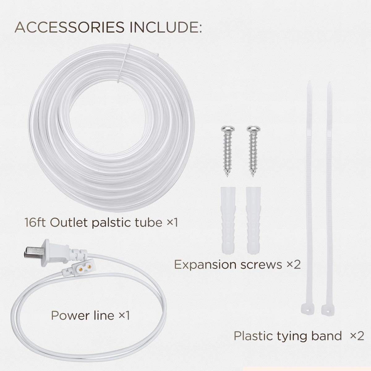 FUJIWARA Condensate Pump Exquisite Automatic Condensation Drain Removal Pump Wall Mounted Quiet for HVAC,Air Conditioner,Dehumidifier,Furnance,Ice Maker,Suitable for A/C 1-3HP 2200W (FUJ—24L)