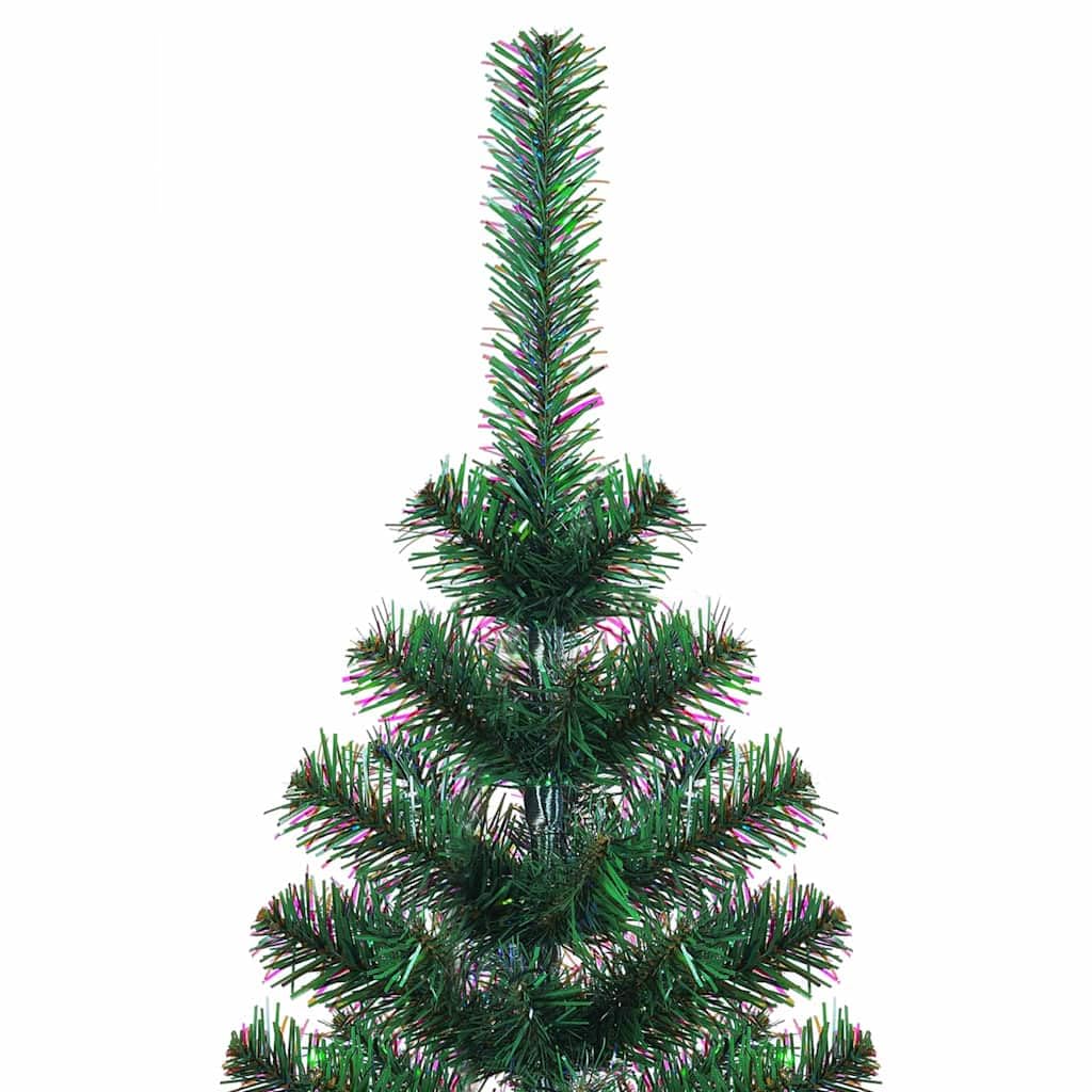 Sztuczna podświetlana choinka zielona, 120 cm, PCW i metal, z 150 diodami LED o ciepłej białej barwie, 8 trybów, do użytku wewnątrz i na zewnątrz