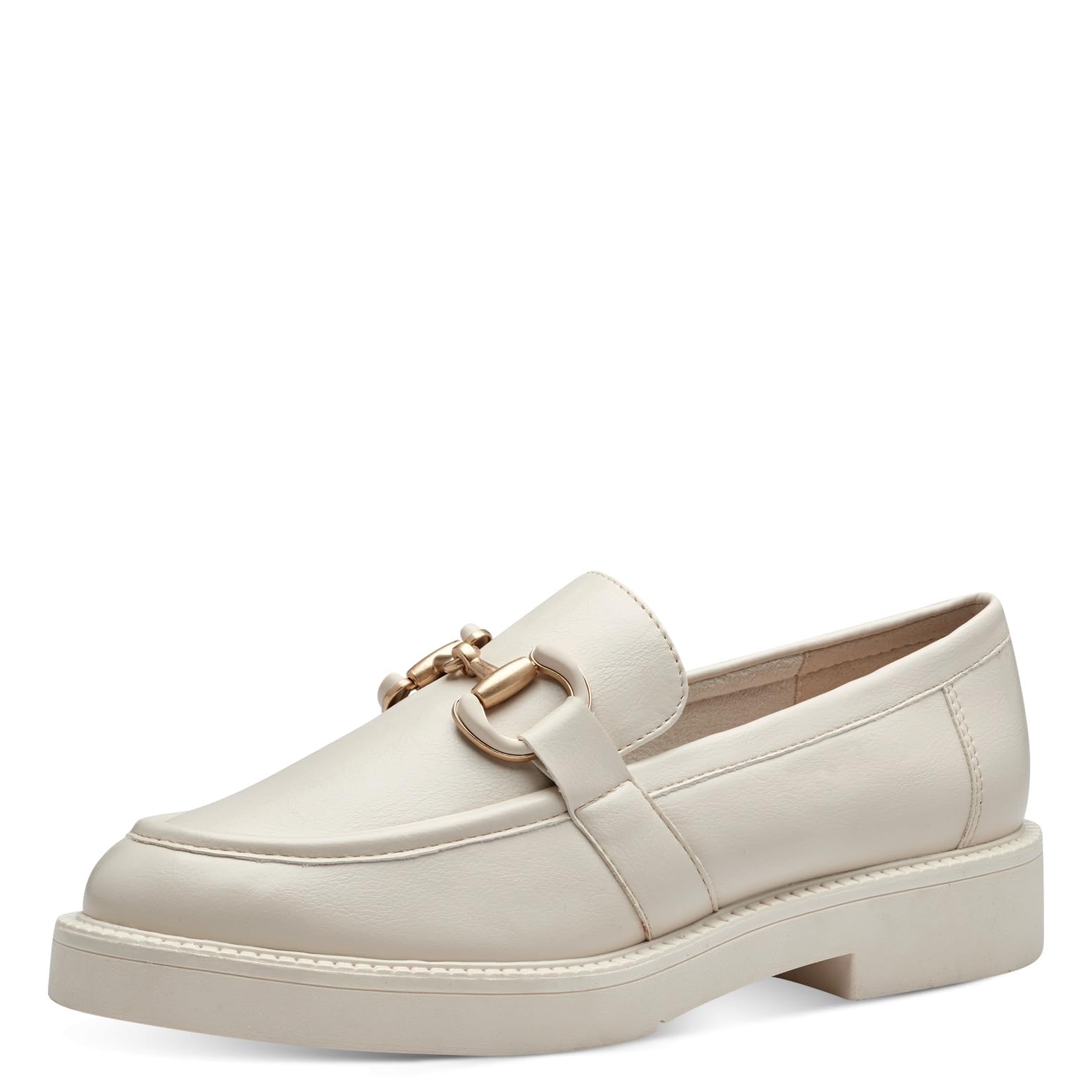 MARCO TOZZI Women's 2-24301-42 Loafers, Cream, 5.5