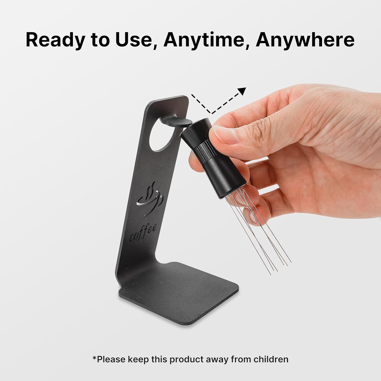 Espresso Machine 20 Bar with Automatic Milk Frother & 6.3 Inch Stainless Steel Knock Box & WDT Tool Espresso Needle Distributor with Magnetic Stand & 51mm Espresso Distributor with Red Rosewood Handle