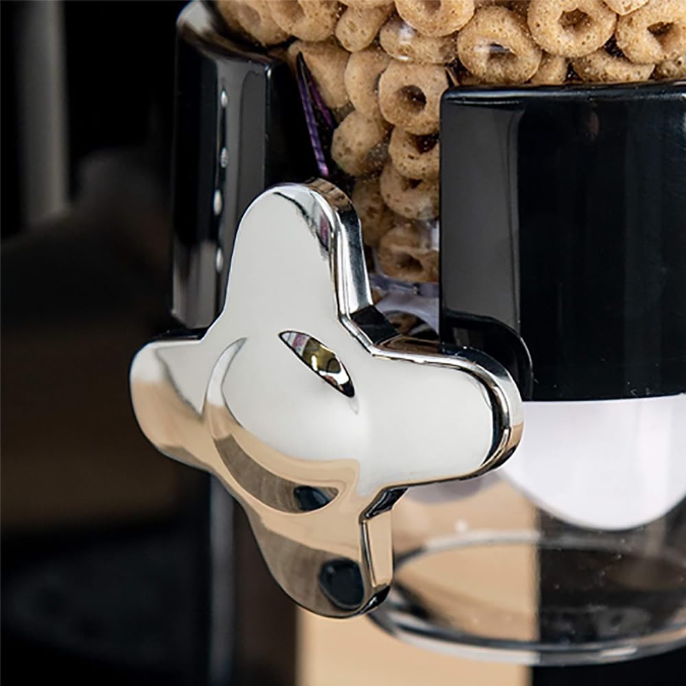 TsoLay Doppio Distributore di Cereali per Uso Domestico, Distributore di Cereali con Contenitore Sigillato in Un Unico Pezzo E Design Combinato, Ben Sigillato, per Cereali Sfusi, Cereali