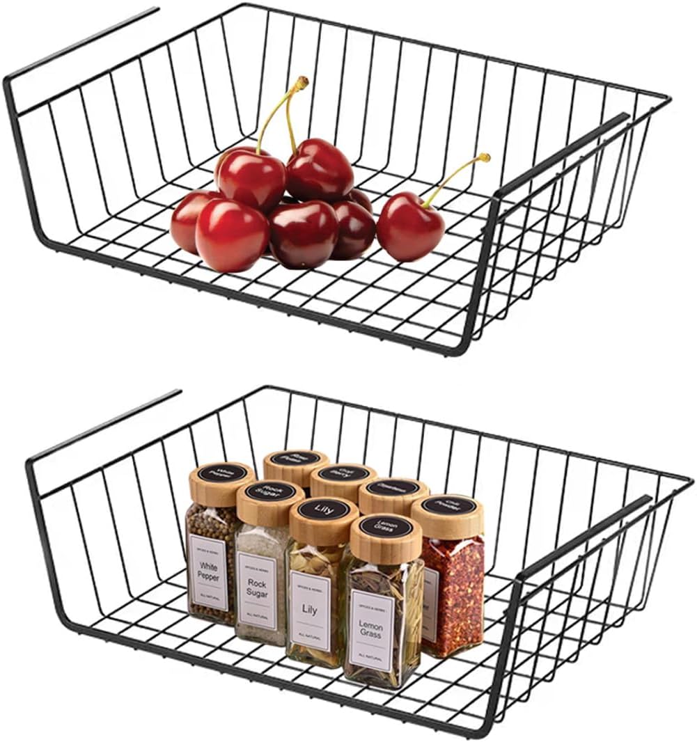 JINAEAK Undershelf Storage Basket Under Shelf Wire Basket
