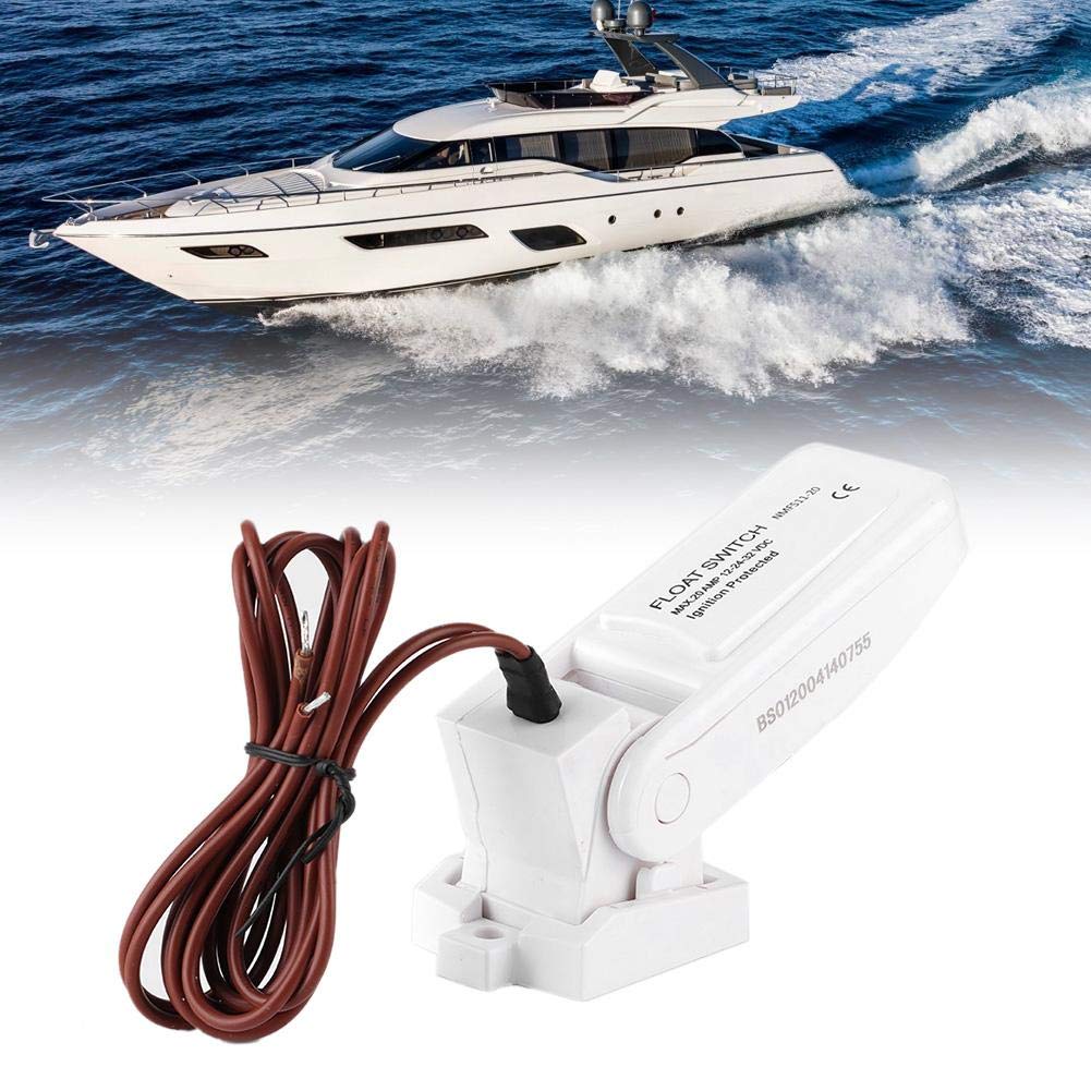 Pompe à eau de cale pour bateau, pompe à eau submersible automatique 12 V 1100 GPH entièrement automatique interrupteur à flotteur interne Pompe à eau de cale pour bateau, pompe à eau submersible automatique 12 V 1100 GPH entièrement automatique interrupteur à flotteur interne