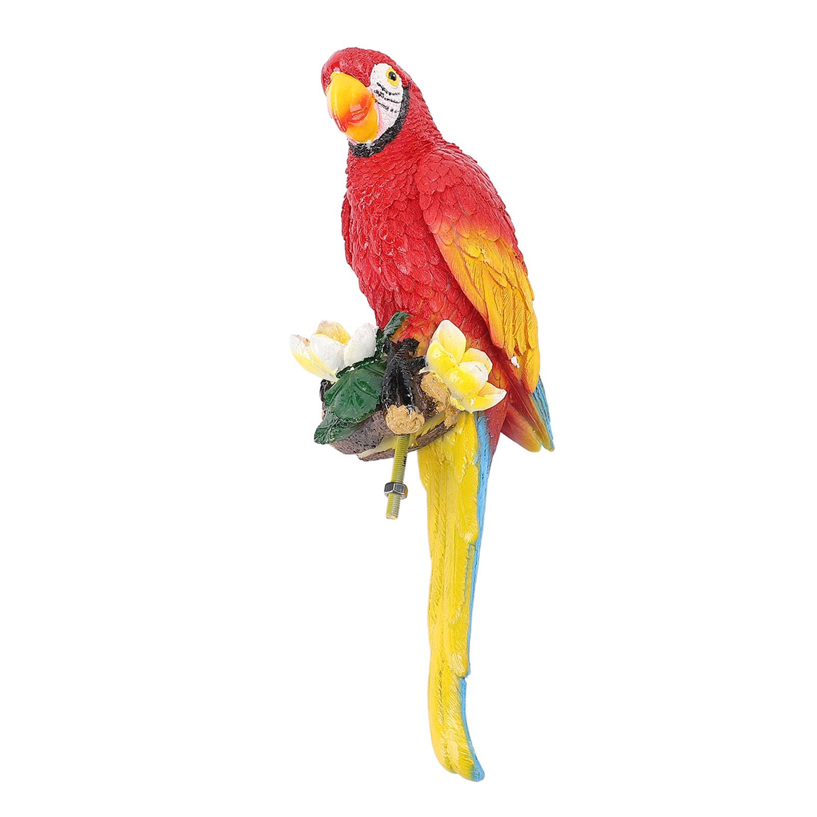 Figurine de perroquet en résine durable pour remplacer les décors de jardin fragiles