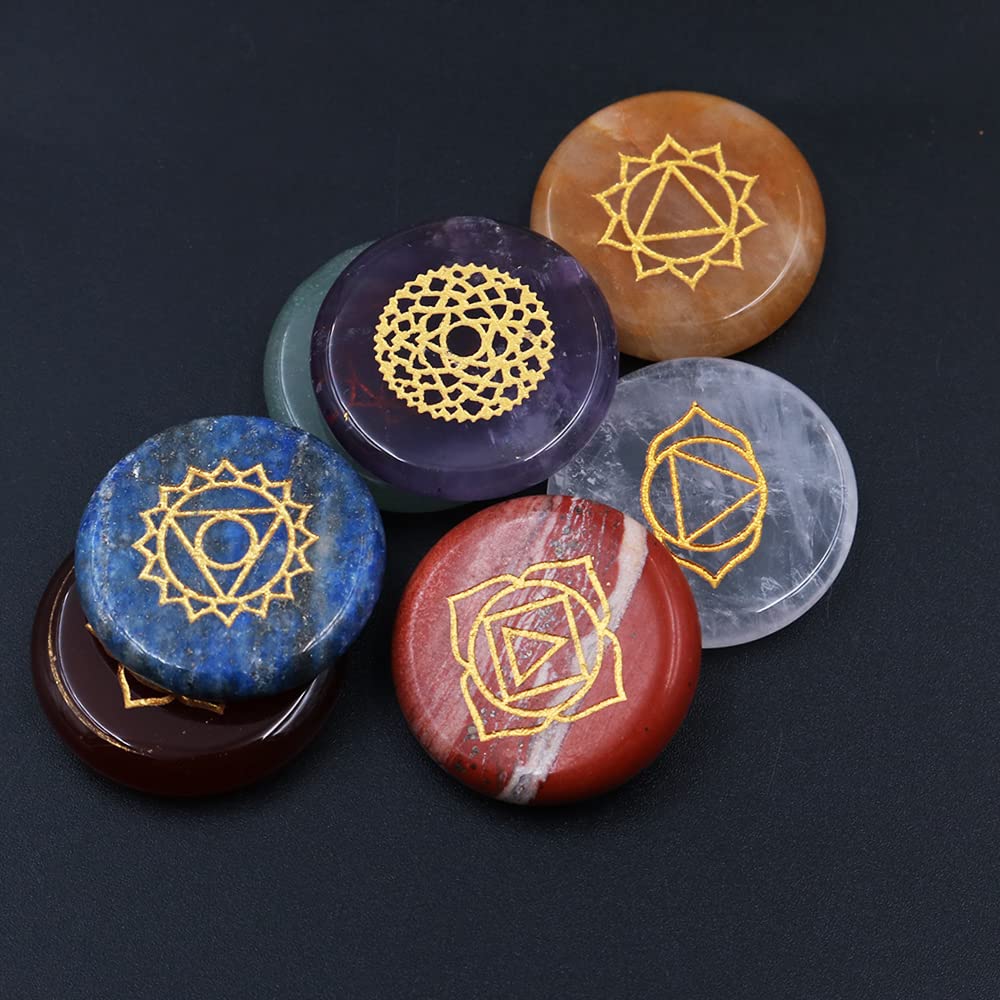 7 SZTUK Naturalne Kryształy Uzdrawiające Kamienie Do Pieczy Chakra-Kryształy Zestaw Kryształowych Prezentów dla Rodziny i Przyjaciół