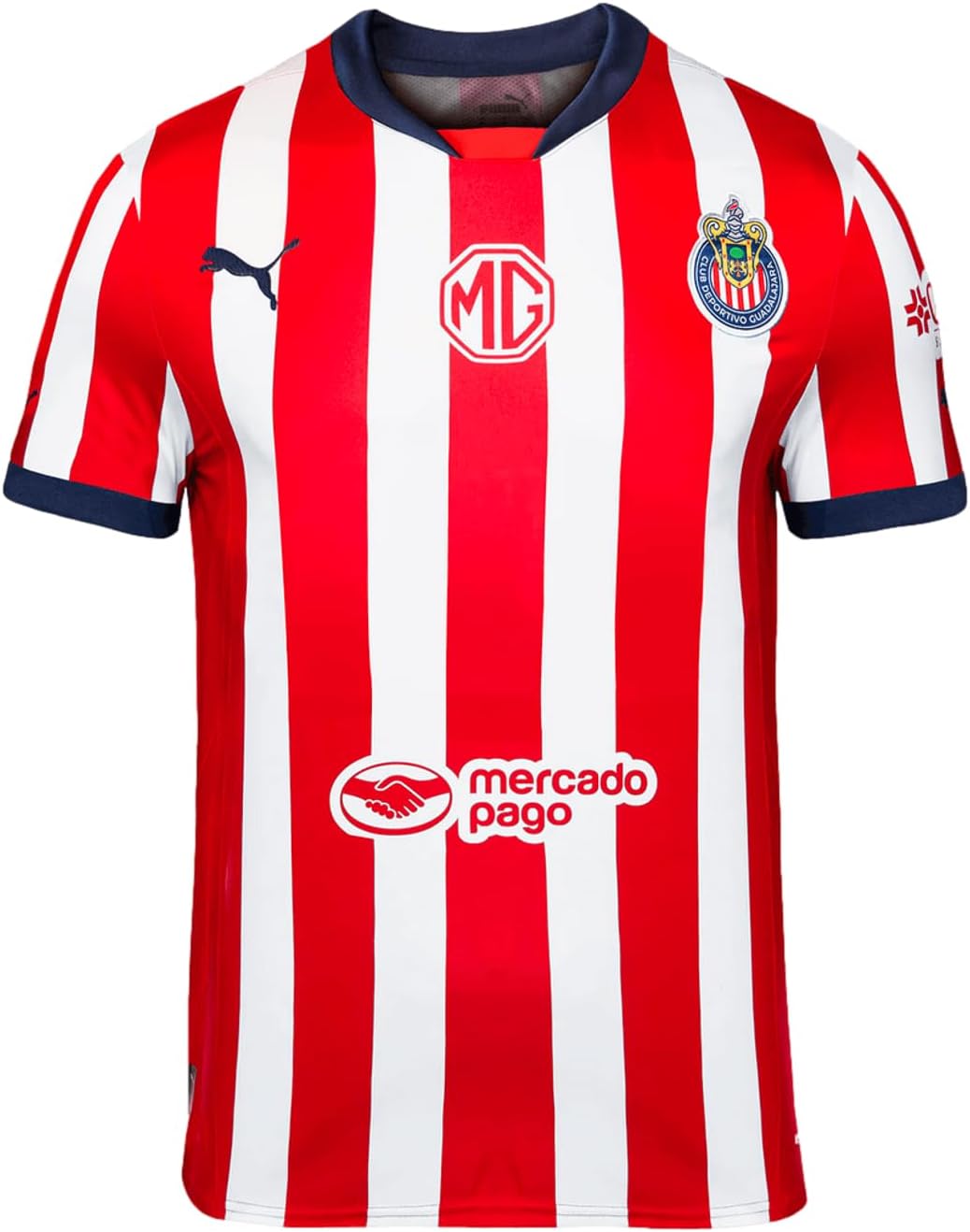 PUMA Youth Soccer Chivas 24/25 Home Jersey - Replica Jersey for Young Fans, dryCELL Technology (US, Alpha, X-Large, Regular, Red/White)