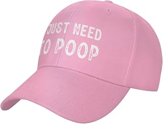 Haebfsl I Just Need to Poop Fashionable Vintage Low-Profile Baseball Cap,Unisex Adjustable Dad Hat,Black