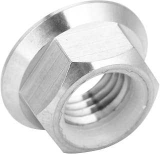 Eulbevoli Bicycle Flange Nut M5, Great Replacement Accessories Bicycle Flange Nut Flange Lock Nut Different Sizes Firm Connection for Bicycle and Motorcycle
