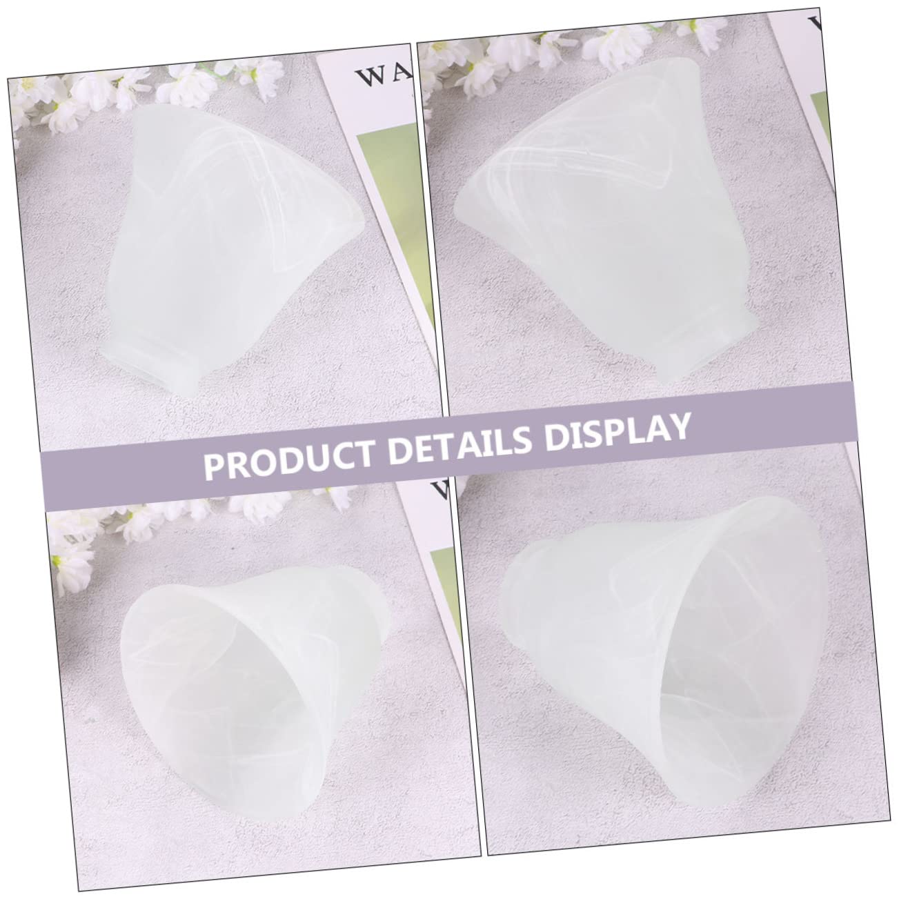 Angoily 3pièces Lampes Dépoli -jour Élégant Pour Décoration Intérieure Éclairage Facile à Installer Accessoire Pratique Pour Lampes Et Plafonniers