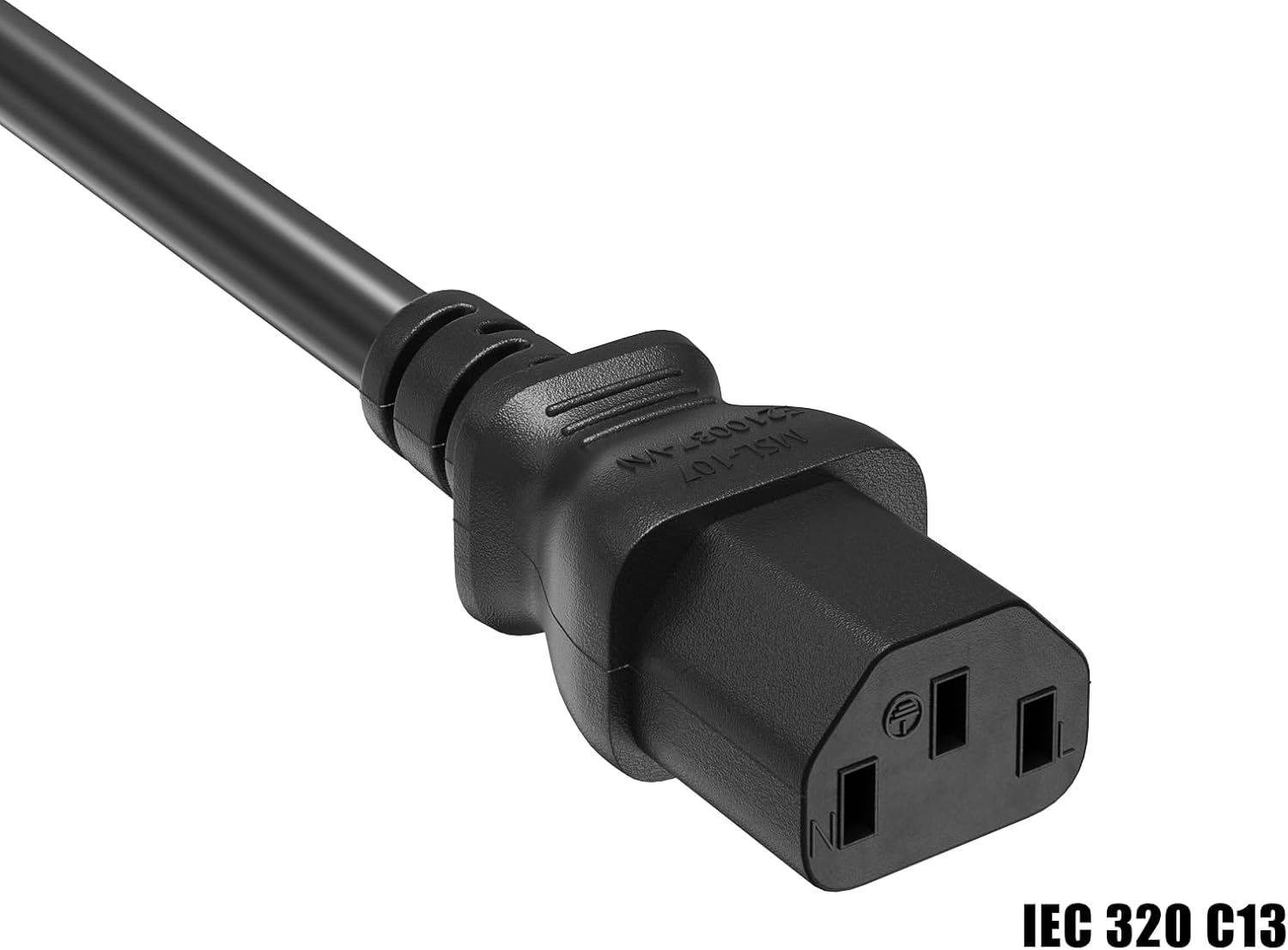 Cable Leader 1.5ft 16 AWG Computer Power Extension Cord IEC320 C13 to IEC320 C14