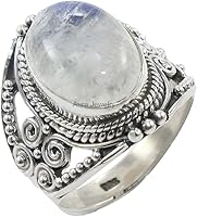 Vista 35 de Anillo de Plata Esterlina 925 para Mujeres con Piedra Preciosa Natural, Anillo de Compromiso de Plata Esterlina, Piedra Natal de Junio con Engaste