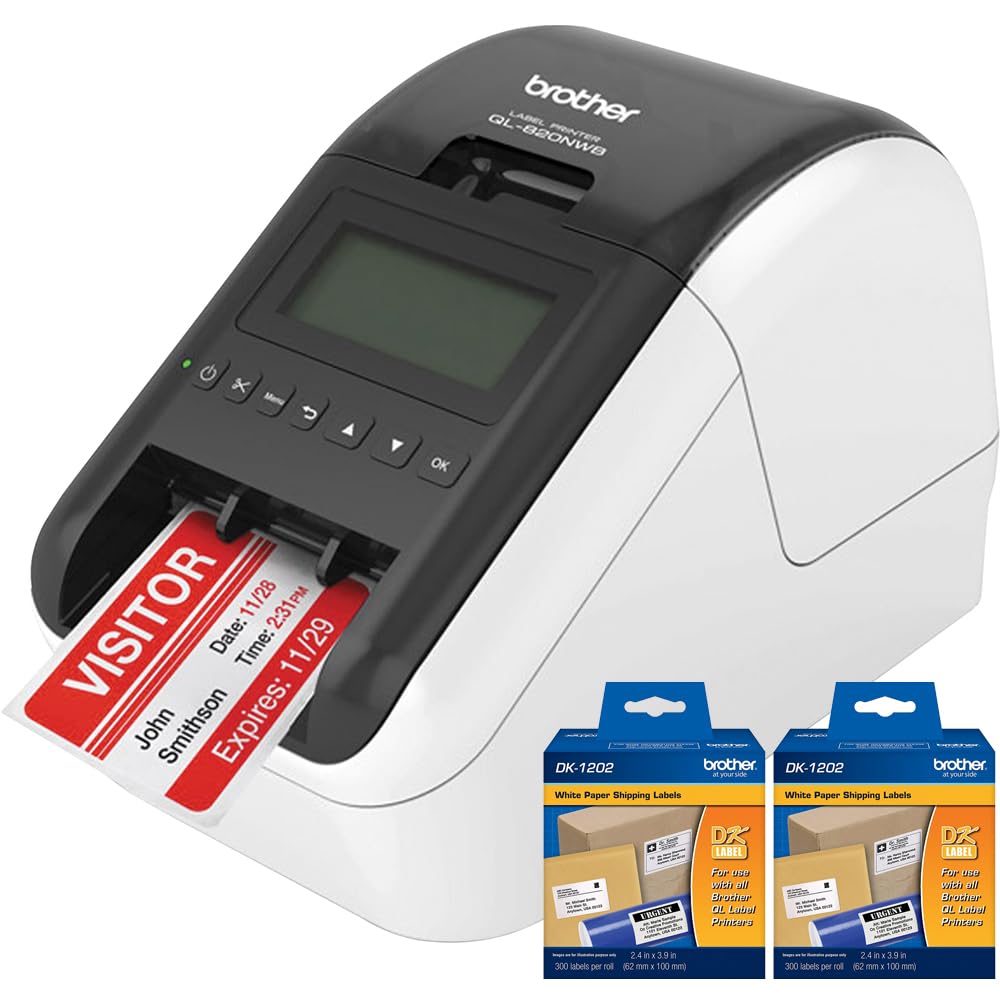 Amazon.com: Brother QL-820NWB Label Printer, Wireless WiFi
